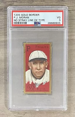 1911 T205 Gold Border P.J. Moran PSA 3 VG Polar Bear Back • $99