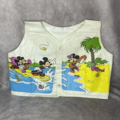 $12.99 • Buy Vintage Mickey Mouse Walt Disney Life Jacket Rare Missing String. Good Condition