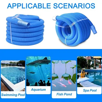 £16.89 • Buy 32/38mm Swimming Pool Vacuum Hose Pipe Flexible Filter Connection Tube Cleaner