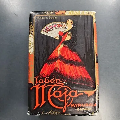 Vintage Maja Jabon Myrurgia 3 1/6 Oz Bar Soap Made In Spain Espana Sealed • $9.98