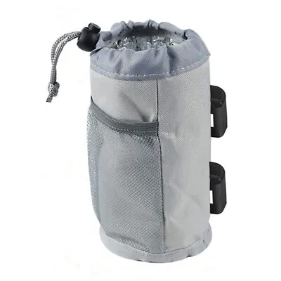 Bike Bicycle Water Bottle Holder Bag Handlebar Cup Holder-Bag Insulated Stem Bag • £8.45