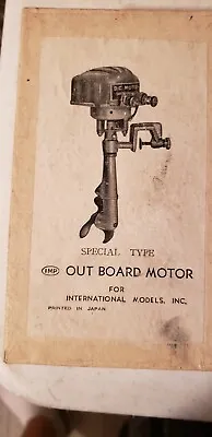 Vintage IMP International Models Metal Battery Op Toy Boat Outboard Motor In Box • $155