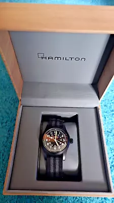 Hamilton Khaki Field Black Unisex Adult Watch - H69409931 + Extra Strap • £295