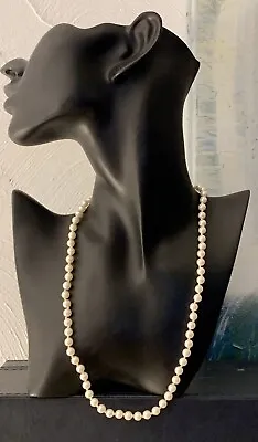 Vintage Faux Pearl Ivory Necklace • $12.50