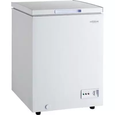 PREMIUM 5.0 Cu Ft New White Chest Freezer. Adjustable Temperature Control • $401