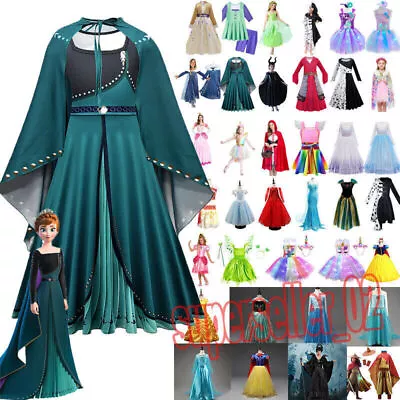 Womens Kids Girl Halloween Princess Cosplay Costume Party Ball Gown Fancy Dress﹤ • £16.05