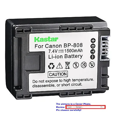 BP-808 CG-800 Battery For Canon FS10 FS11 FS20 FS21 FS22 FS31 FS40 FS100 FS200  • $18.99