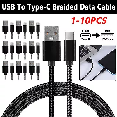 Type C To USB-A Fast Charge Cable Cord Charging Quick Charger Bulk Wholesale • $5.62