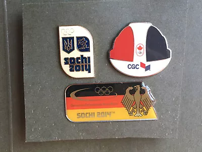 2014 Sochi Olympic Games 3 Pin Lot Russia Germany NOC COC Ukraine New Rare • $25