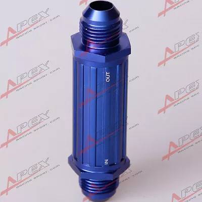 AN-6 AN6 6AN Blue Anodised Billet Magnetic Fuel Filter 150 Micron  • $9.99