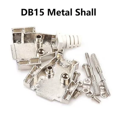 DB15/25/37 Pin D-Sub Female/Male Solder Type Connector + Metal/Plastic Shell • £3.59