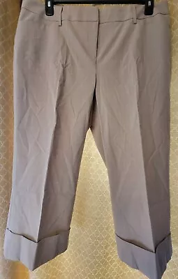 Apt 9 Womens Size 16 Maxwell Beige Plaid Tan Stretch Capri Pants • $16.99