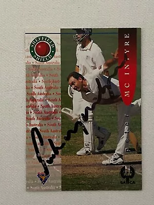 $8 • Buy 1995/96 Futera Cricket Card - Peter McIntyre (SA) - Hand Signed Autograph
