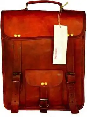 Quality Leather Messenger Bag Briefcase Shoulder Laptop Retro Briefcase • $39.90