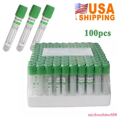 $32.99 • Buy 100pcs Medical EDTA Tubes Blood Collection Tubes 3ml Sterile CE FDA