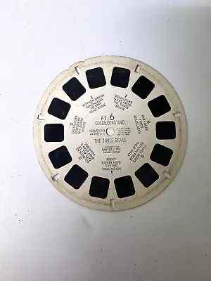 Vintage Sawyer's View-Master Reel GOLDILOCKS AND THE THREE BEARS FT.6 • $9.99