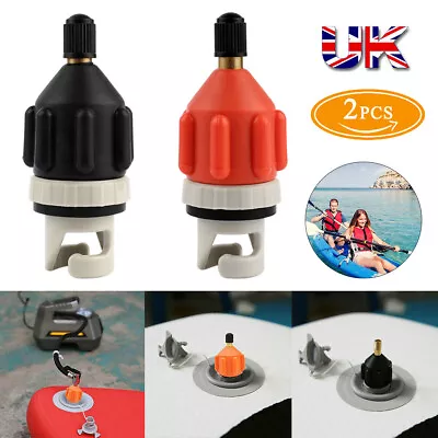 2x Electric Pump Adapter Kayak Paddle Board Air Valve Inflatable Boat Accessory • £7.99