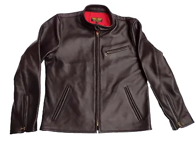 Cafe Racer Jacket Black Aniline Horsehide Headwind Mfg Talon Buco Sale! $40 OFF! • $325