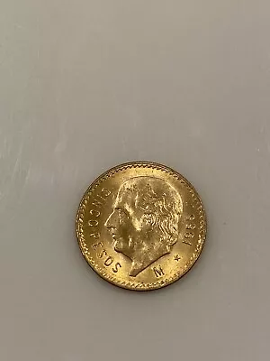 1955 Cinco Pesos Mexico Gold Coin • $305