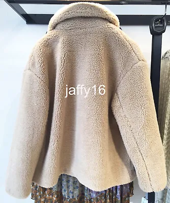 Zara New Woman Short Fleece Jacket Camel Xs-l Ref.2969/264 • $135.30