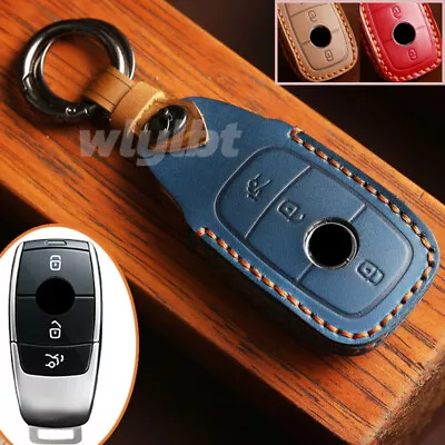 Genuine Leather Car Key Case Cover For Mercedes Benz A B C E S G GLA GLB GLC GLE • $21.50