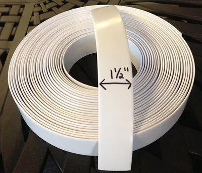 1 1/2  Vinyl  Strapping For Patio Furniture Repair  45' Roll - White  • $43.95