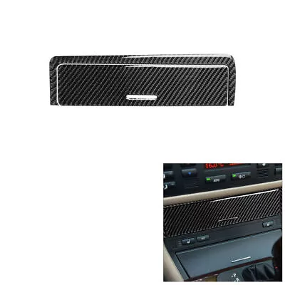 For BMW 3Series E46 1998-05 Carbon Fiber Central Console Storage Box Cover Trim • $14.47