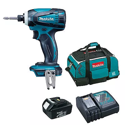 Makita 18v Btd146 Impact Driver Bl1830 Battery Dc18rc Charger & Bag Dtd152z • £276.98