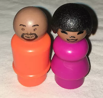 Vintage Fisher Price Little People Sesame Street Lot Gordan Susan • $18.99