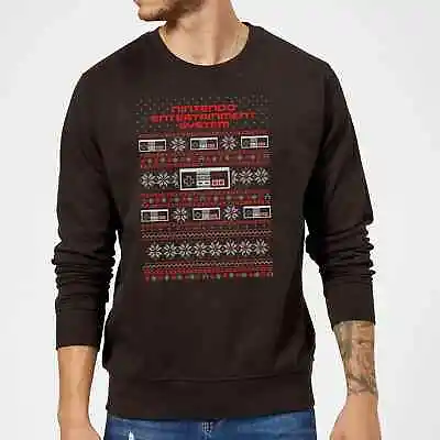 $14.66 • Buy Mens Nintendo NES Controller Xmas Christmas Novelty Retro Jumper Sweater Black
