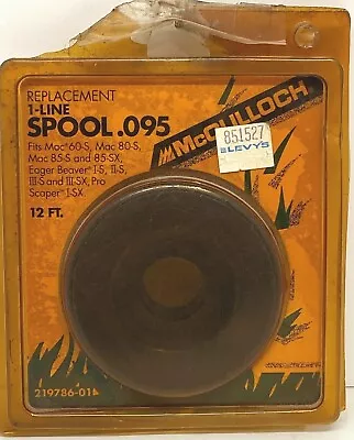 McCulloch 1-Line Replacement Spool .095 NOS • $10.66