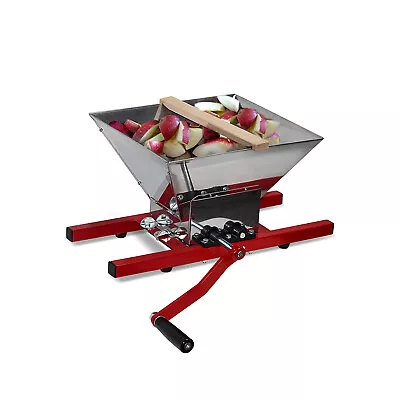 $129.99 • Buy Stainless Steel Fruit Crusher Pulper Masher Grinder Apple Juice Wine Cider 7L