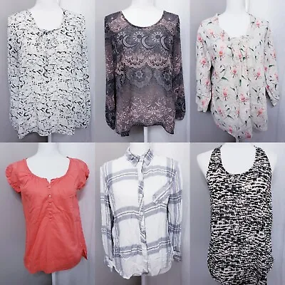 Lot Of 6 Career Style Blouses Size MEDIUM HD In Paris/H&M/Forever 21 • $35