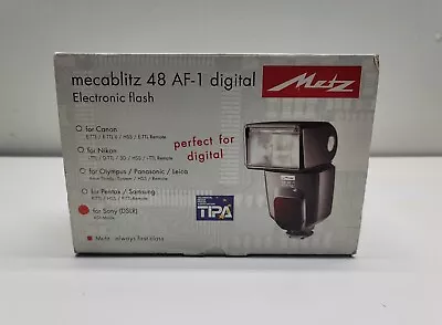 Metz Mecablitz 48 AF-1 AF Digital Electronic Flash For SONY Alpha DSLR  • $89.99