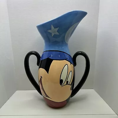 Disney Auctions Sorcerer Mickey Ceramic Vase Pitcher Limited Edition Of 250 • $324.95