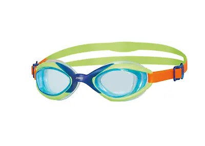 ZOGGS SONIC AIR 2 JUNIOR GOGGLES - 6-14 YRS - Green/Blue - Tinted Blue Lens • £19.50