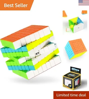 Stickerless Bright 7x7 Speed Cube Puzzle Game - Small Size Anti-Stick Design • $29.99