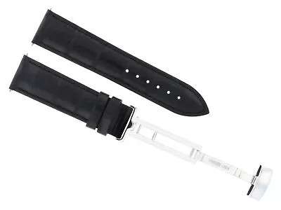 19/16mm Leather Watch Strap Band Deploy Clasp For Montblanc Star 4810 Black 1a • $26.95