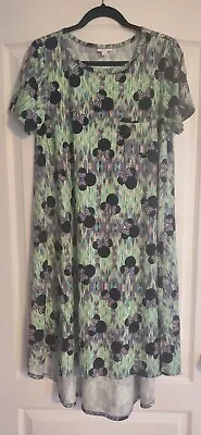 NEW LuLaRoe Disney Carly Medium 10/12 Hi-Lo Dress Minnie Mouse • $34.95