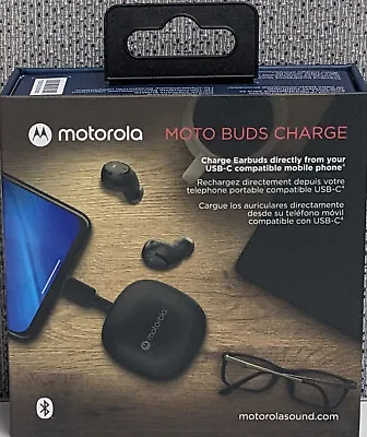 Motorola Moto Buds Charge True Wireless Bluetooth Earbuds ~ Microphone Black/ H • $59.99