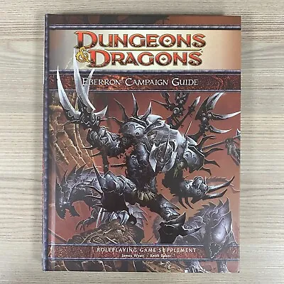 Eberron Campaign Setting Dungeons & Dragons Hardback Book Rpg Wotc (2009) • $60.56