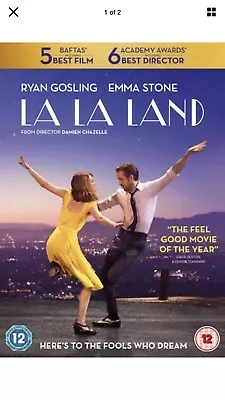 La La Land DVD (2017) Ryan Gosling Chazelle (DIR) Cert 12  Excellent Condition • £1.95