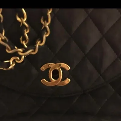 $1623 • Buy Chanel Shoulder Bag Matelasse Gold Chain Vintage Black Used From Japan