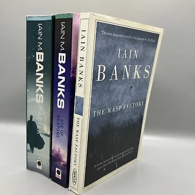 Iain M Banks 3 Paperback Book Bundle Lot • £9.99