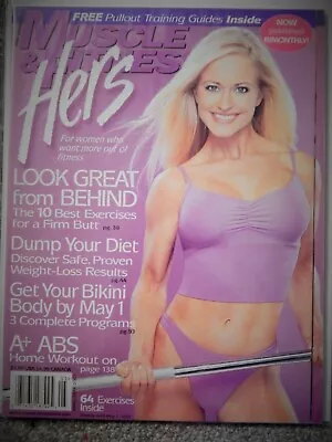Muscle & Fitness Hers Magazine april / May 2001 Rare Much Sought Collectible • $16.03