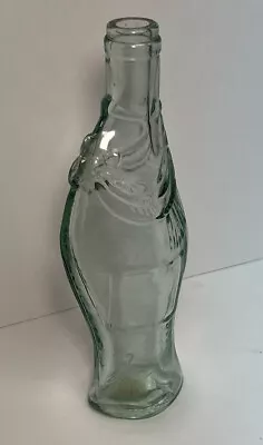 Vintage Clear Green Tint Glass Fish Shaped Bottles NO CHIPS Decanter Wine 13  • $14.99