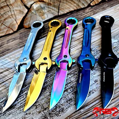 7.5  Multi-tool Wrench Tactical Assisted Open Spring Folding Pocket Knife Edc • $13.07