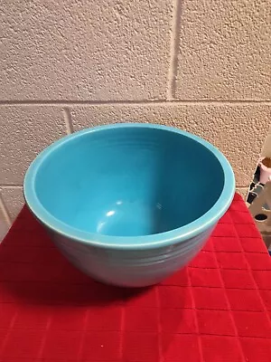 Vintage Fiesta #7 Turquoise Nesting Mixing Bowl Fiestaware • $450