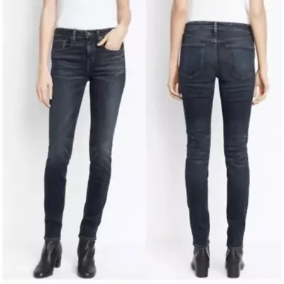 VINCE Dark Denim Wash Skinny Jeans In Dark Vintage Wash DV138-2098 Size 27 • $22.57