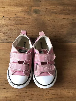 Converse Infant Kids Pink Trainers Size 6 • £5